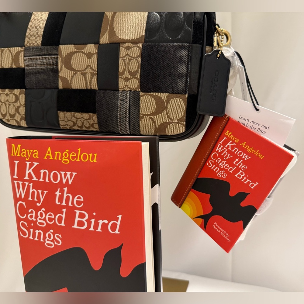 NWT Coach I Know Why The Caged Bird Sings By Maya Angelou Book Bag Charm CFK43